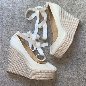 christian louboutin espadrille wedges